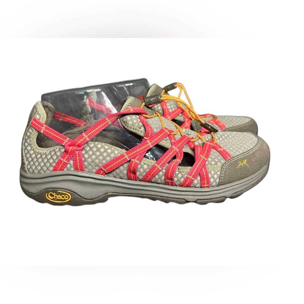 Chaco Outcross Evo Women's Size 10 Red Gray Outdoor Trail Water Hiking Shoes B8